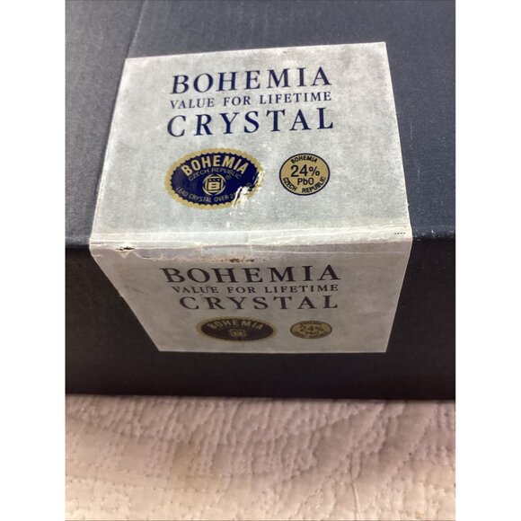 Bohemia 24% Lead Crystal Decorative Bowl*Czech Republic *NWB - Picture 7 of 9